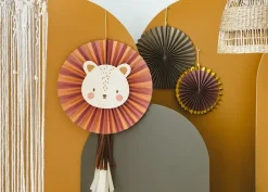 Dekoracje Dziecięce | PartyDeco Rozety dekoracyjne Lew, 26-43 cm