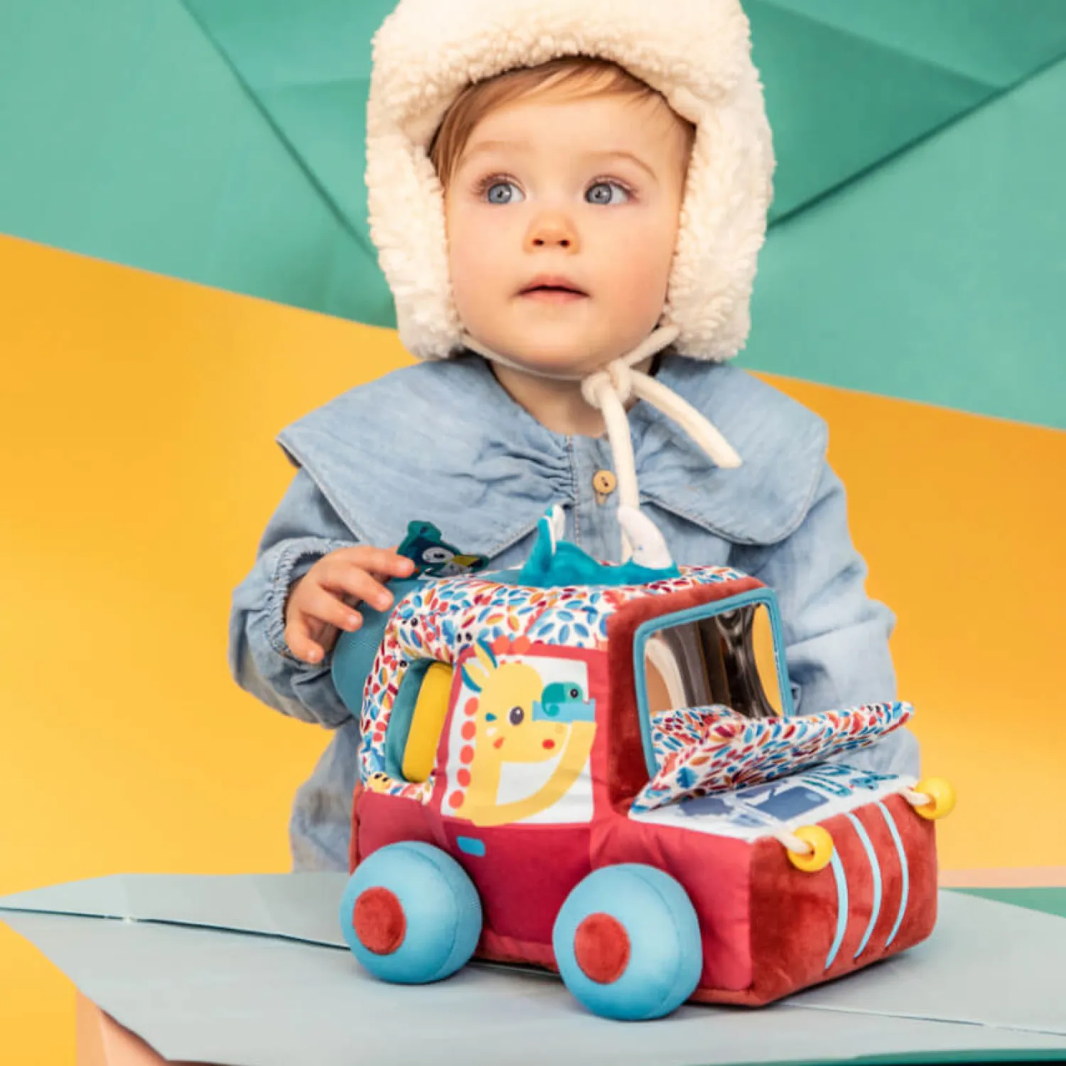 12M+|Aktywizujące | Lilliputiens Samochód wielofunkcjny Safari Lew Jack 9 m+