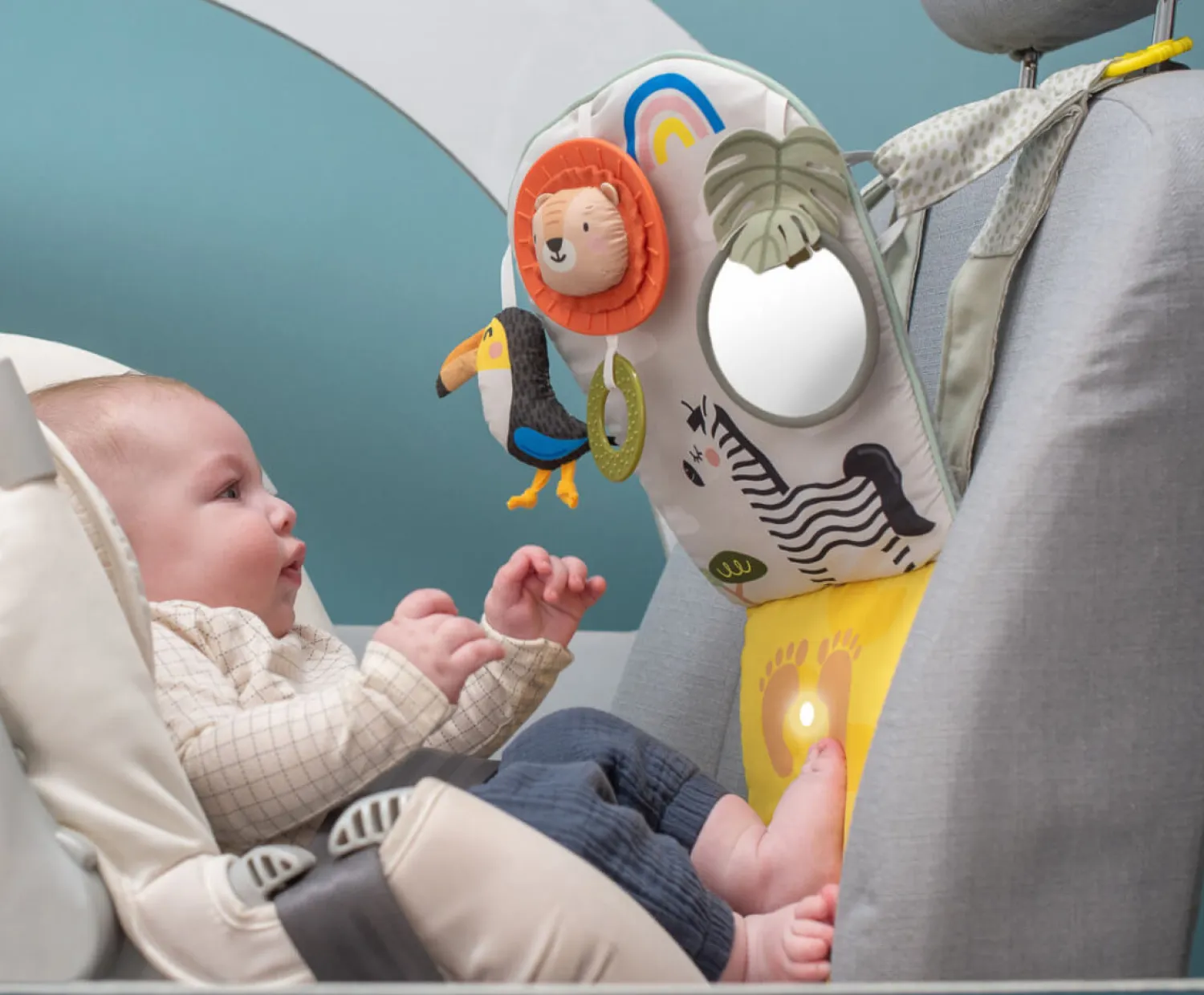 Idealne W Podróży|Aktywizujące | Taf Toys Samochodowe centrum aktywności - Savannah