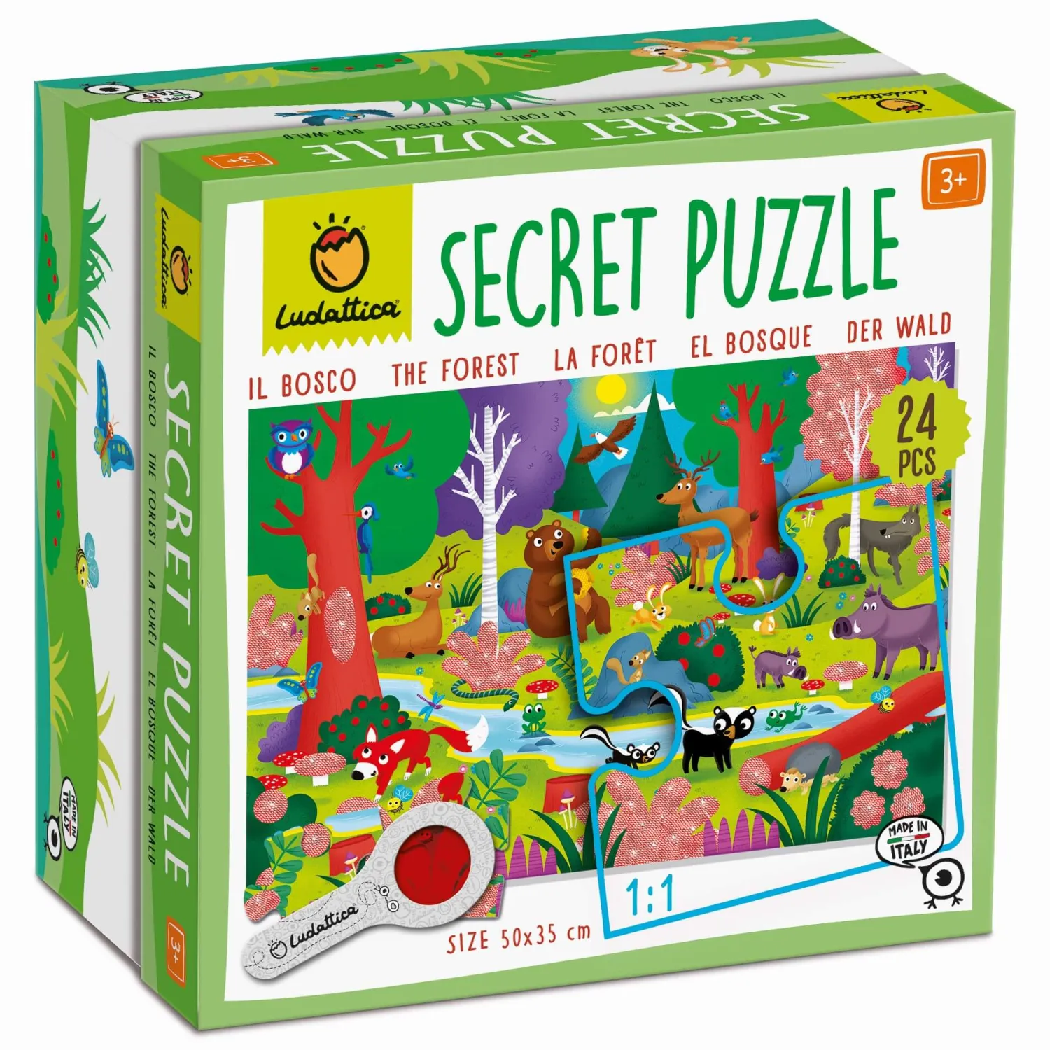 2 Lata +|4 Lata + | Ludattica SECRET PUZZLE - puzzle z tajemnicą - LAS