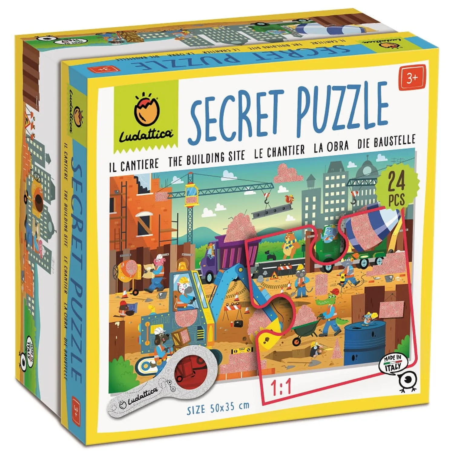 2 Lata +|Puzzle | Ludattica SECRET PUZZLE - puzzle z tajemnicą - PLAC BUDOWY