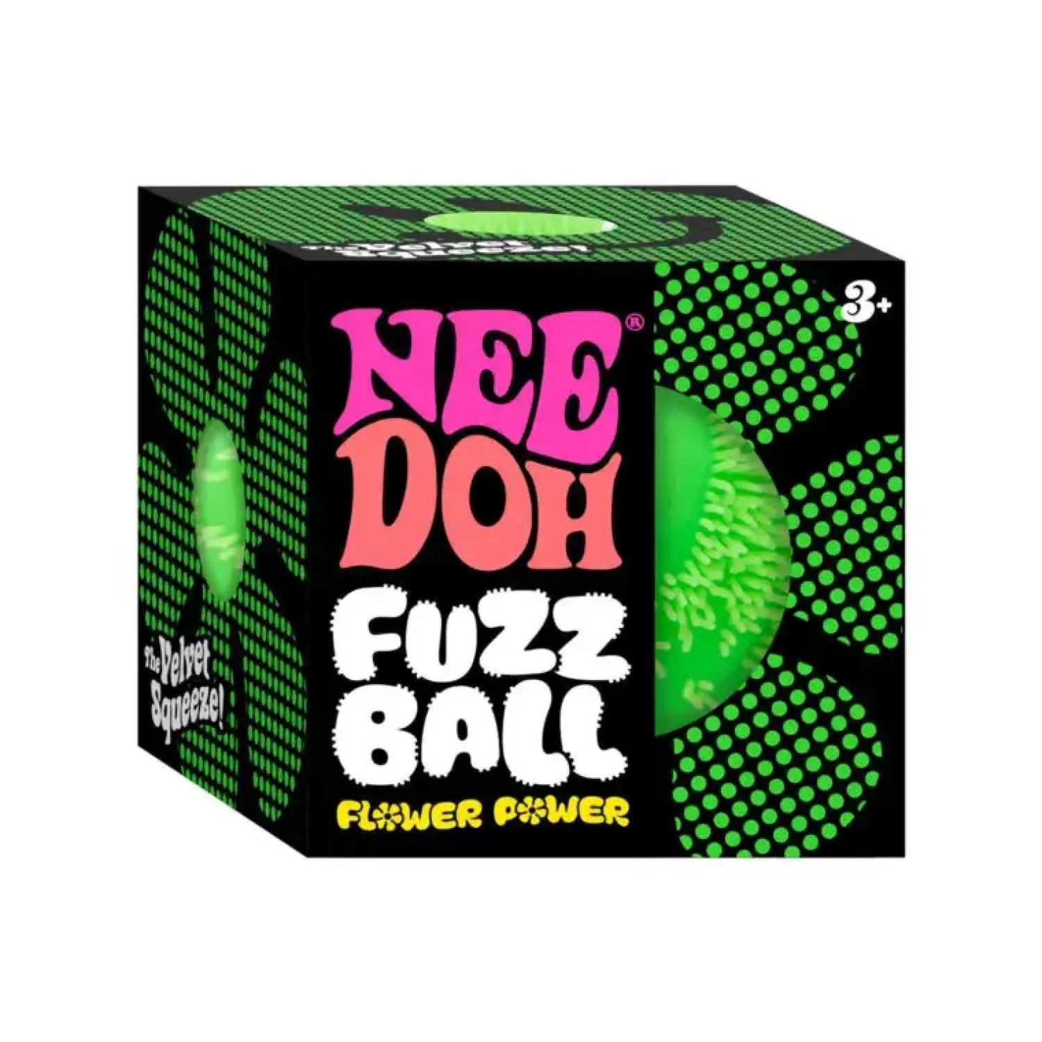Idealne W Podróży|8 Lat+ | Schylling Sensoryczny gniotek Fuzz Ball Flower Power Needoh