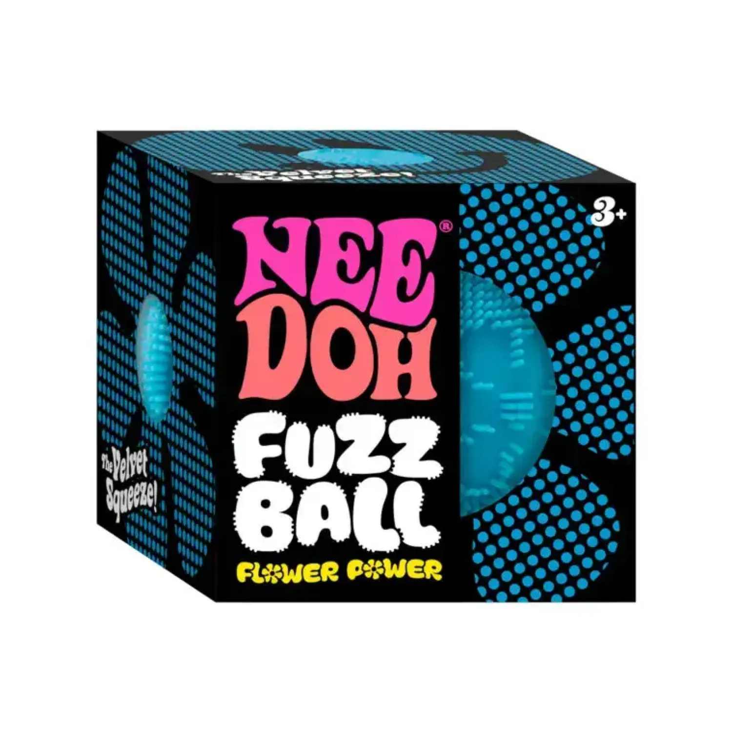 Idealne W Podróży|8 Lat+ | Schylling Sensoryczny gniotek Fuzz Ball Flower Power Needoh