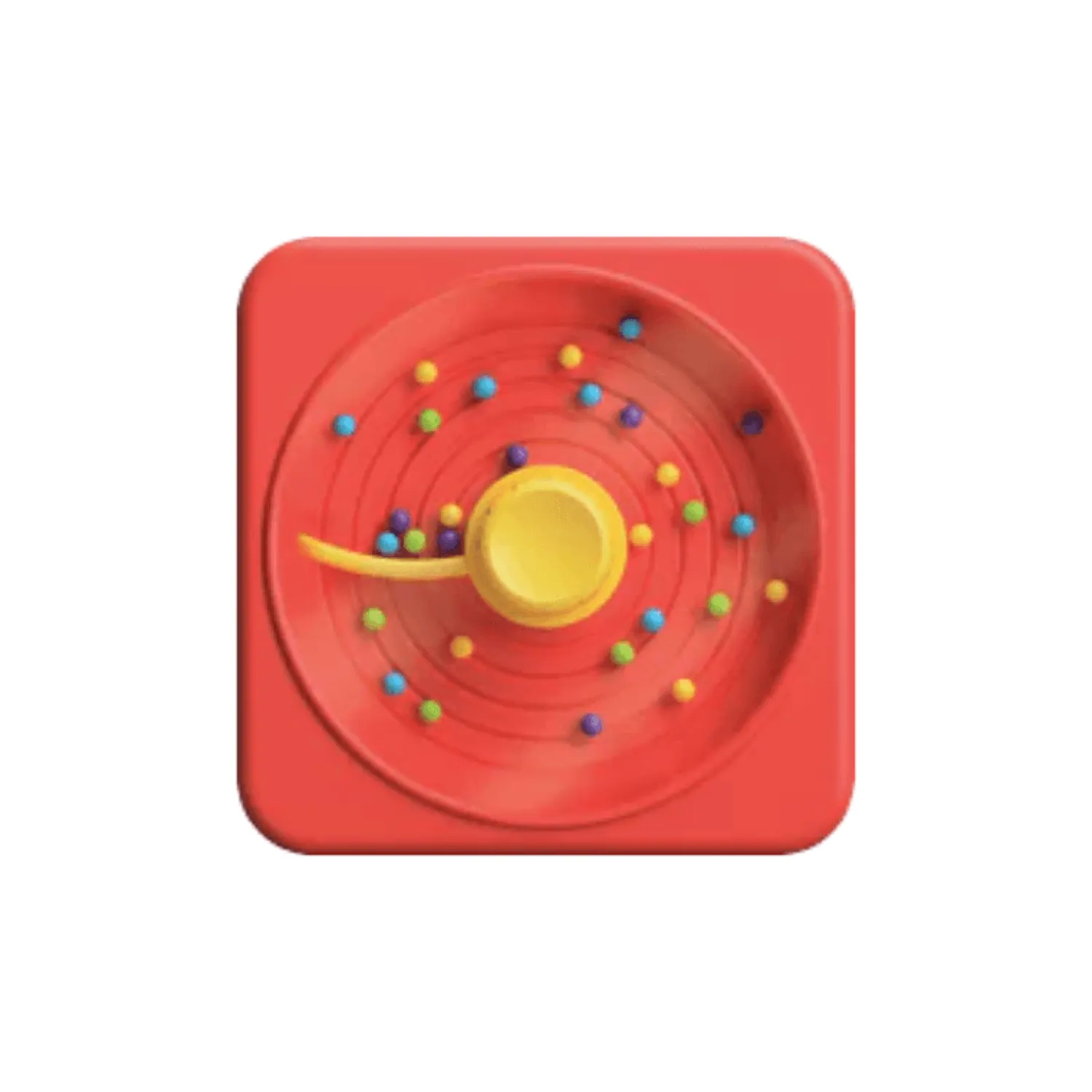 Idealne W Podróży|12M+ | Fat Brain Toys Sensoryczny Kwadrat. PlayTab. Zmiatacz Kulek