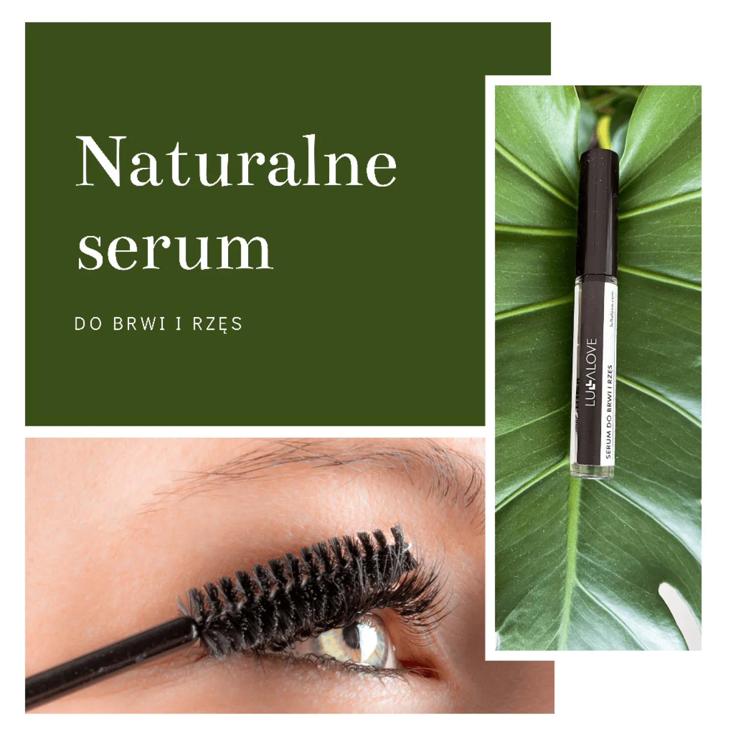 Naturalne Kosmetyki Dla Mam | Lullalove Serum do brwi i rzęs - skrzyp polny, 7ml
