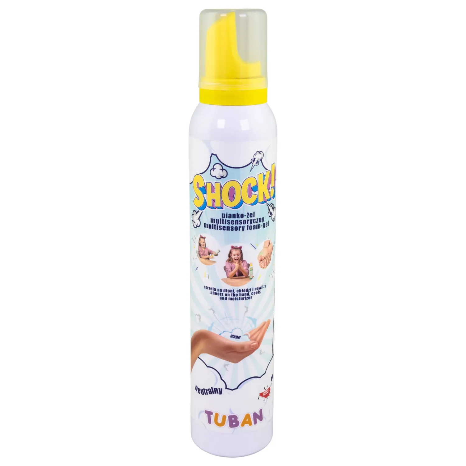 6 Lat+|7 Lat+ | Tuban Shock! - multisensoryczny pianko-żel, neutralny, 200 ml