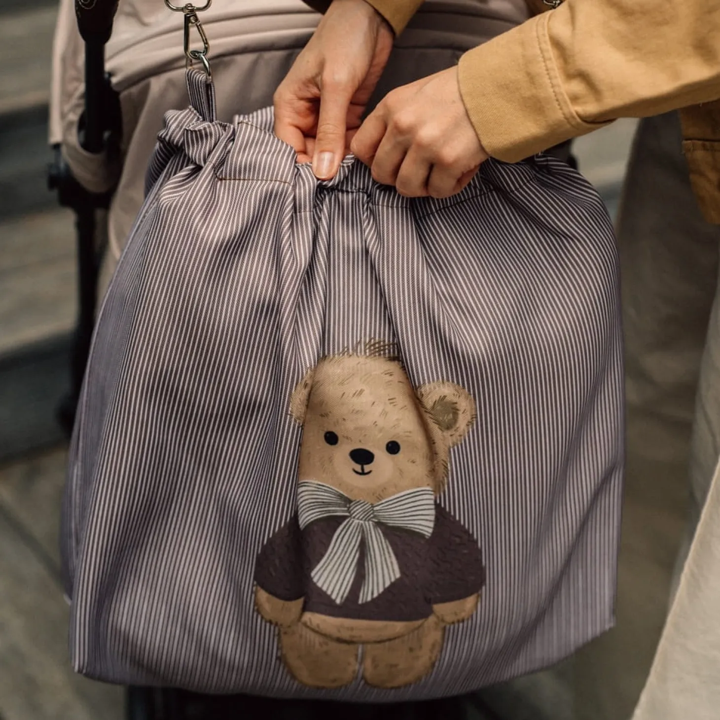 Shopper Bag z kieszonką - BABY BEAR