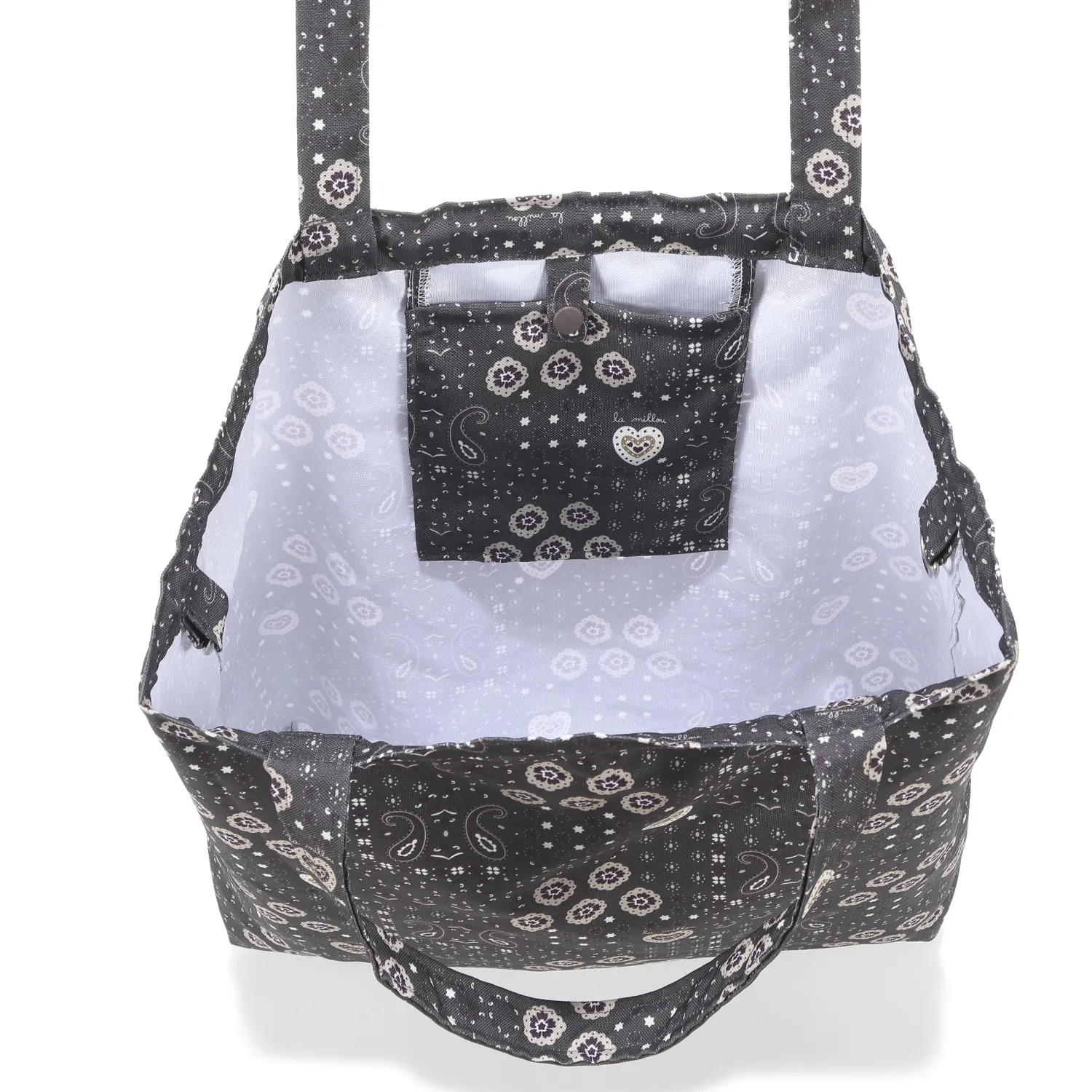 Torby I Plecaki Do Wózka|Torby I Plecaki Do Wózka | La Millou Shopper Bag z kieszonką BANDANA MOCCA (BANDANA CHOCO)