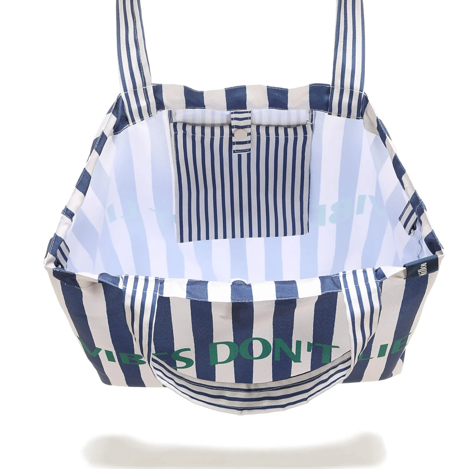 Torby I Plecaki Do Wózka|Torby I Plecaki Do Wózka | La Millou Shopper Bag z kieszonką HYGGE - STRIPES NAVY
