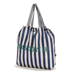Torby I Plecaki Do Wózka|Torby I Plecaki Do Wózka | La Millou Shopper Bag z kieszonką HYGGE - STRIPES NAVY