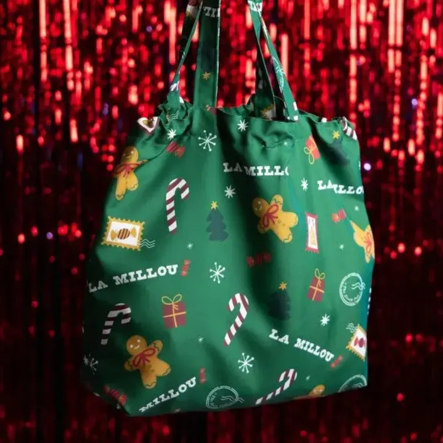 Torby I Plecaki Do Wózka|Torby I Plecaki Do Wózka | La Millou Shopper Bag z kieszonką - MERRY CHRISTMAS