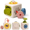 12M+|Aktywizujące | Taf Toys Silikonowa kostka sensoryczna A kuku