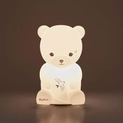 Lampki Nocne|Lampki Nocne | Kaloo Silikonowa lampka nocna dotykowa USB, Miś Intempoler