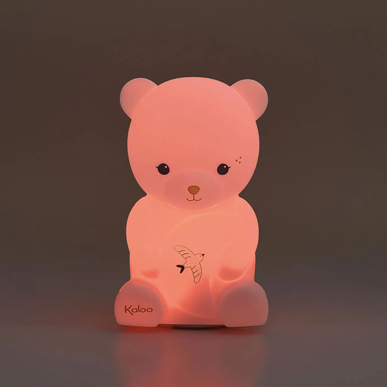 Lampki Nocne|Lampki Nocne | Kaloo Silikonowa lampka nocna dotykowa USB, Miś Intempoler