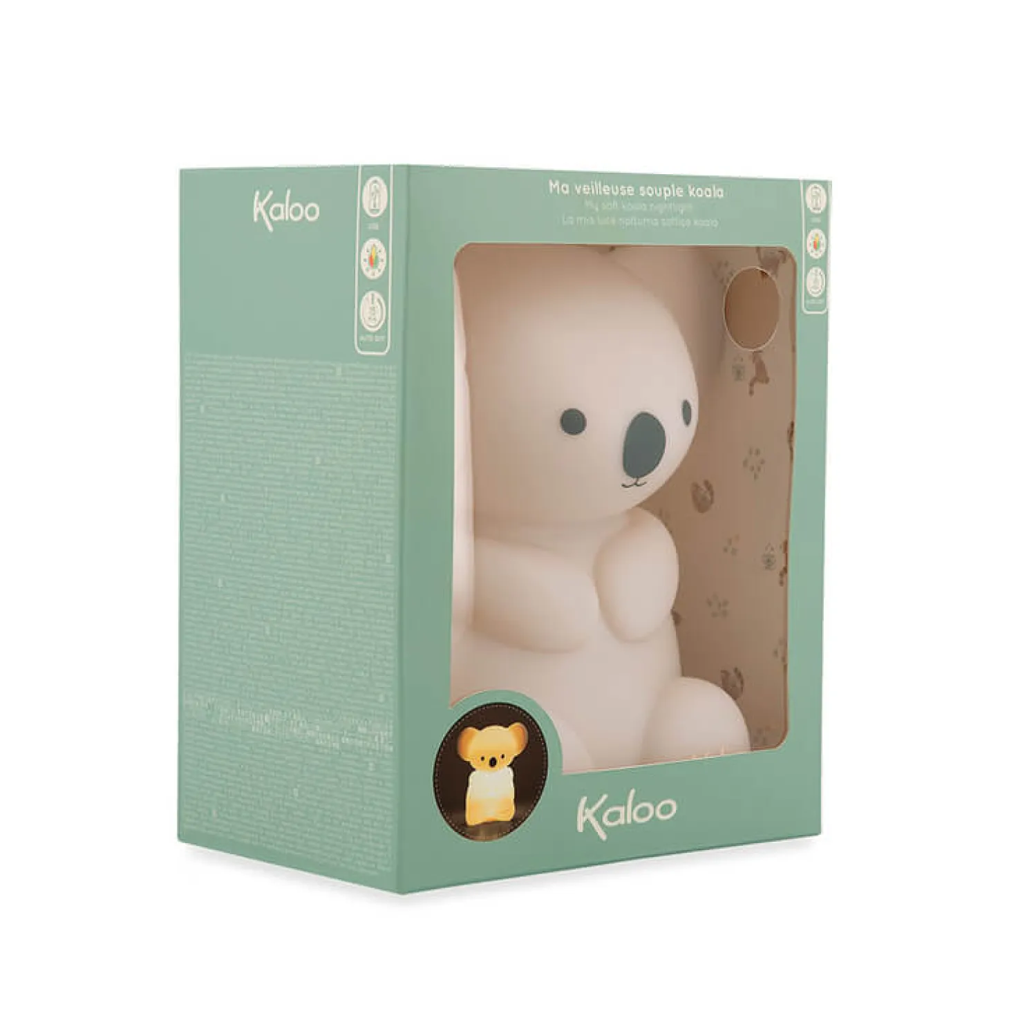Silikonowa lampka nocna dotykowa USB, Koala Petit Songe