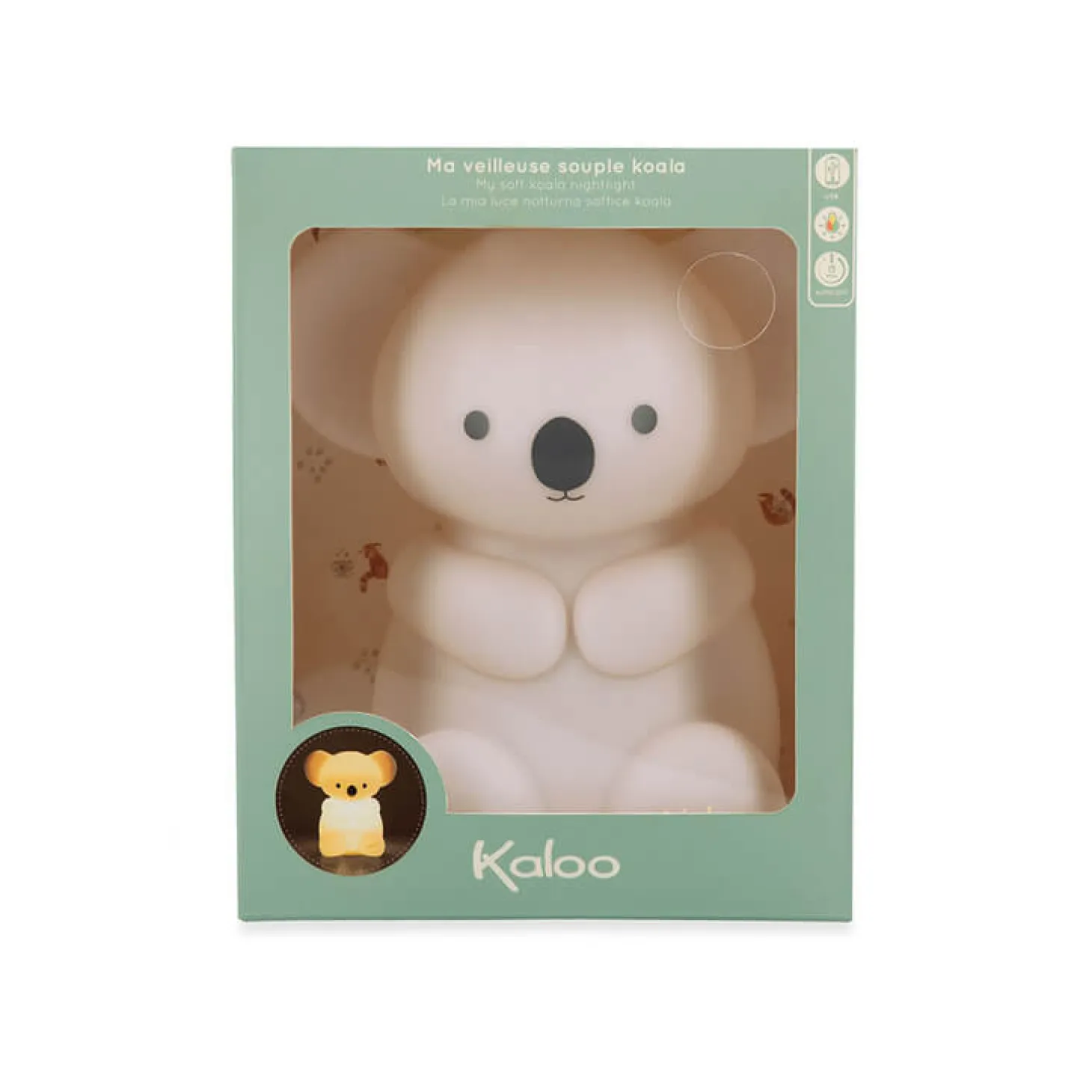 Silikonowa lampka nocna dotykowa USB, Koala Petit Songe