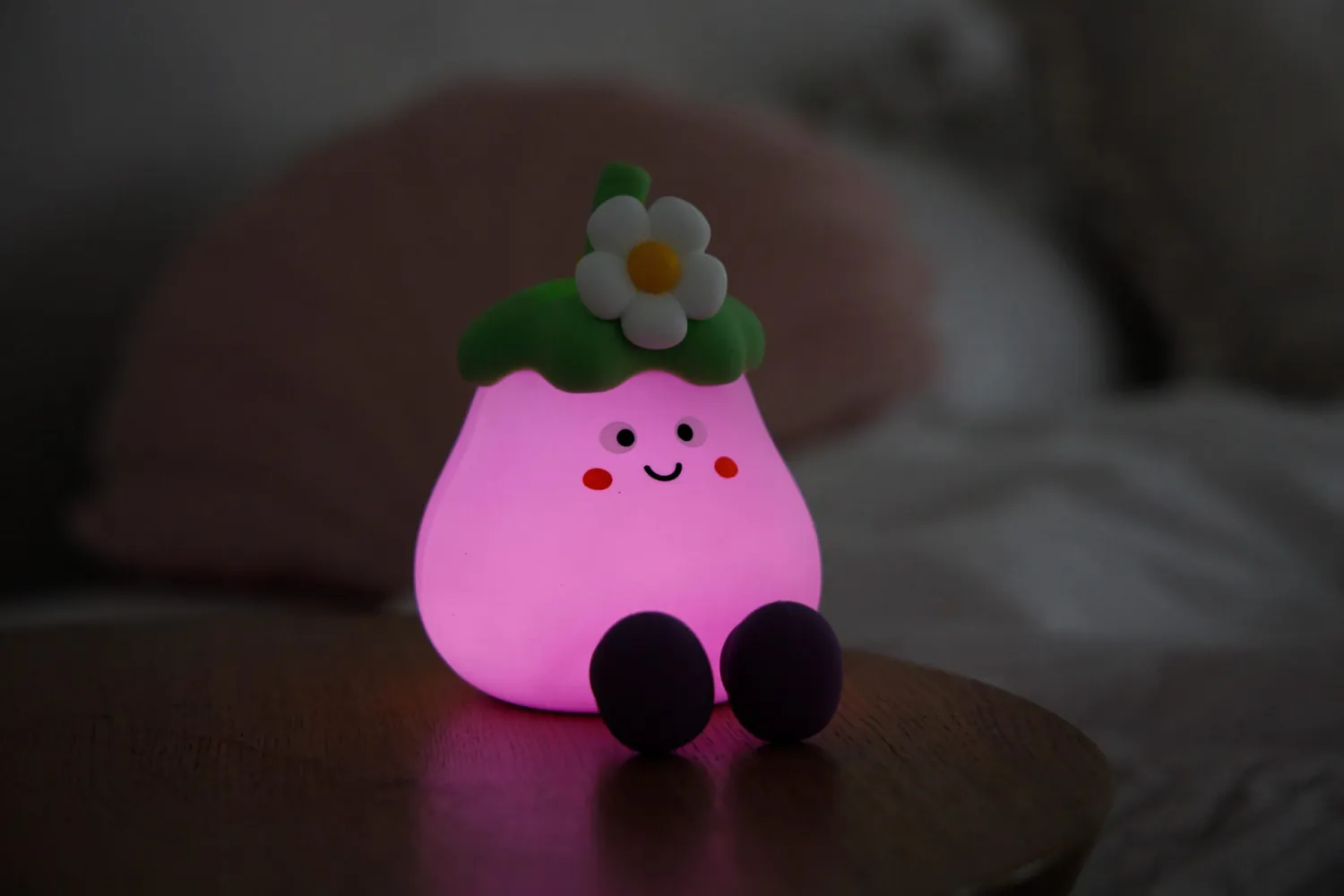 Lampki Nocne|Lampki Nocne | InnoGIO Silikonowa Lampka nocna GIO Eggplant