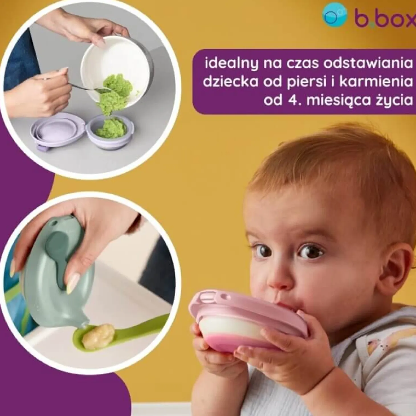 Silikonowa miseczka z pokrywką - błękit