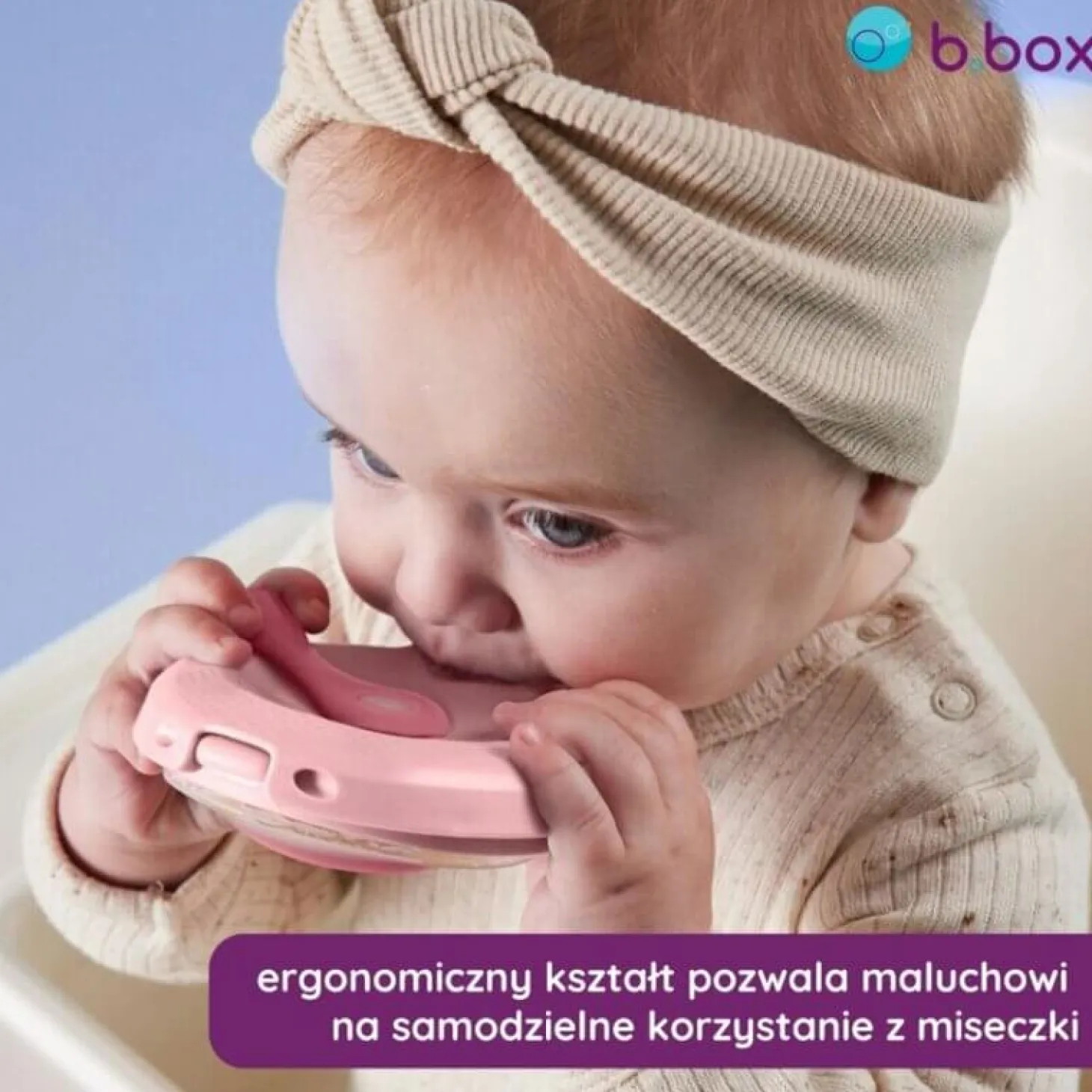 Silikonowa miseczka z pokrywką - błękit