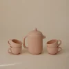 Silikonowa zastawa do herbatki - Blush