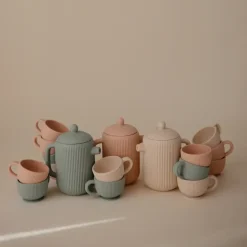 Silikonowa zastawa do herbatki - Blush