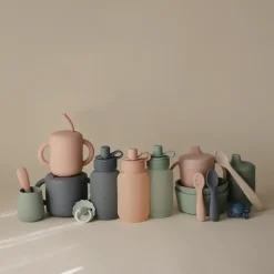 Lunchboxy|Przechowywanie Jedzenia | Mushie Silikonowe saszetki na mus 2pak - Cambirdge Blue
