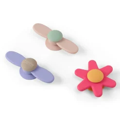 Idealne W Podróży|12M+ | Vanilla Copenhagen Silikonowe spinnery z przyssawką 3szt. - pink