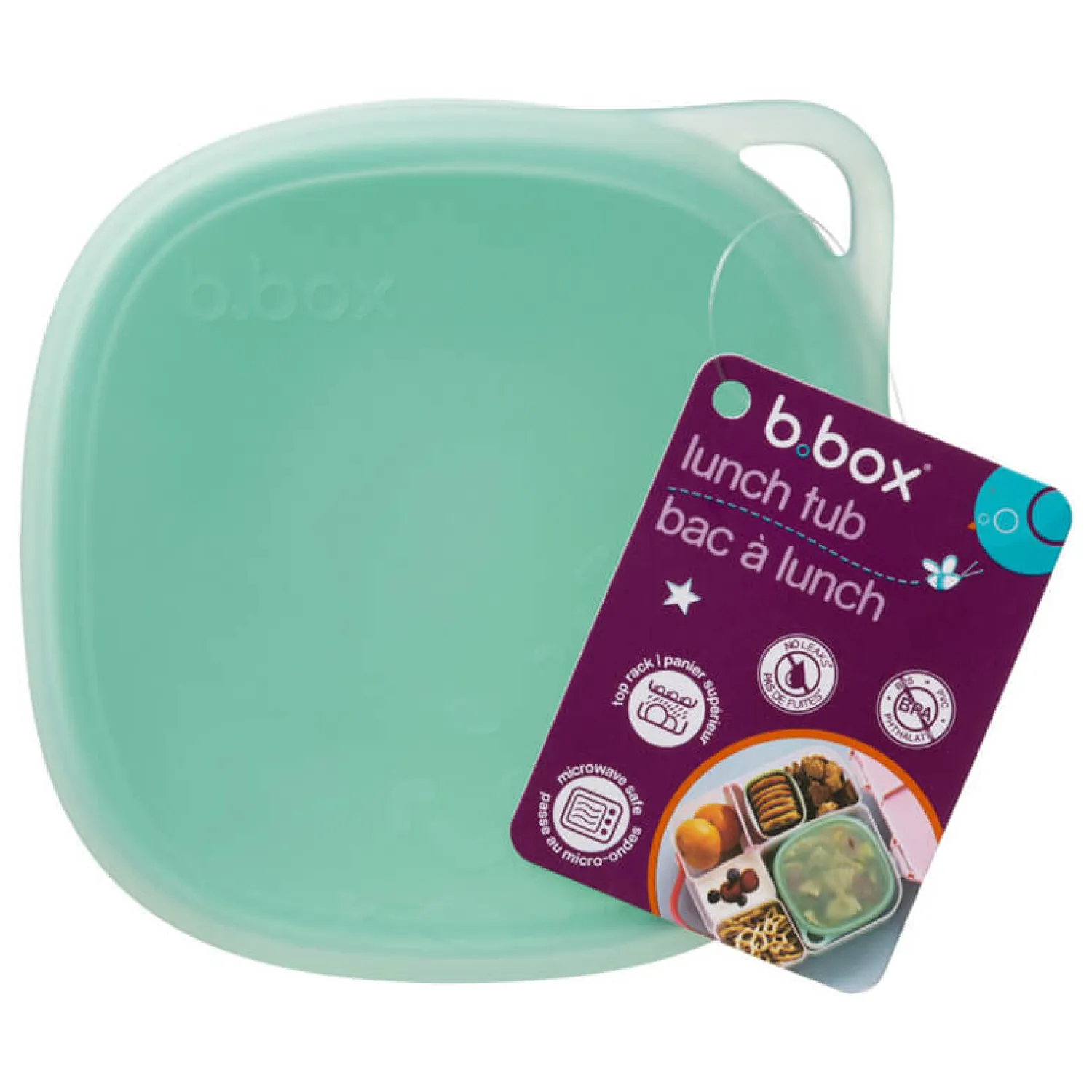 Lunchboxy|Przechowywanie Jedzenia | b.box Silikonowy pojemnik z pokrywką do lunchboxa - Forest