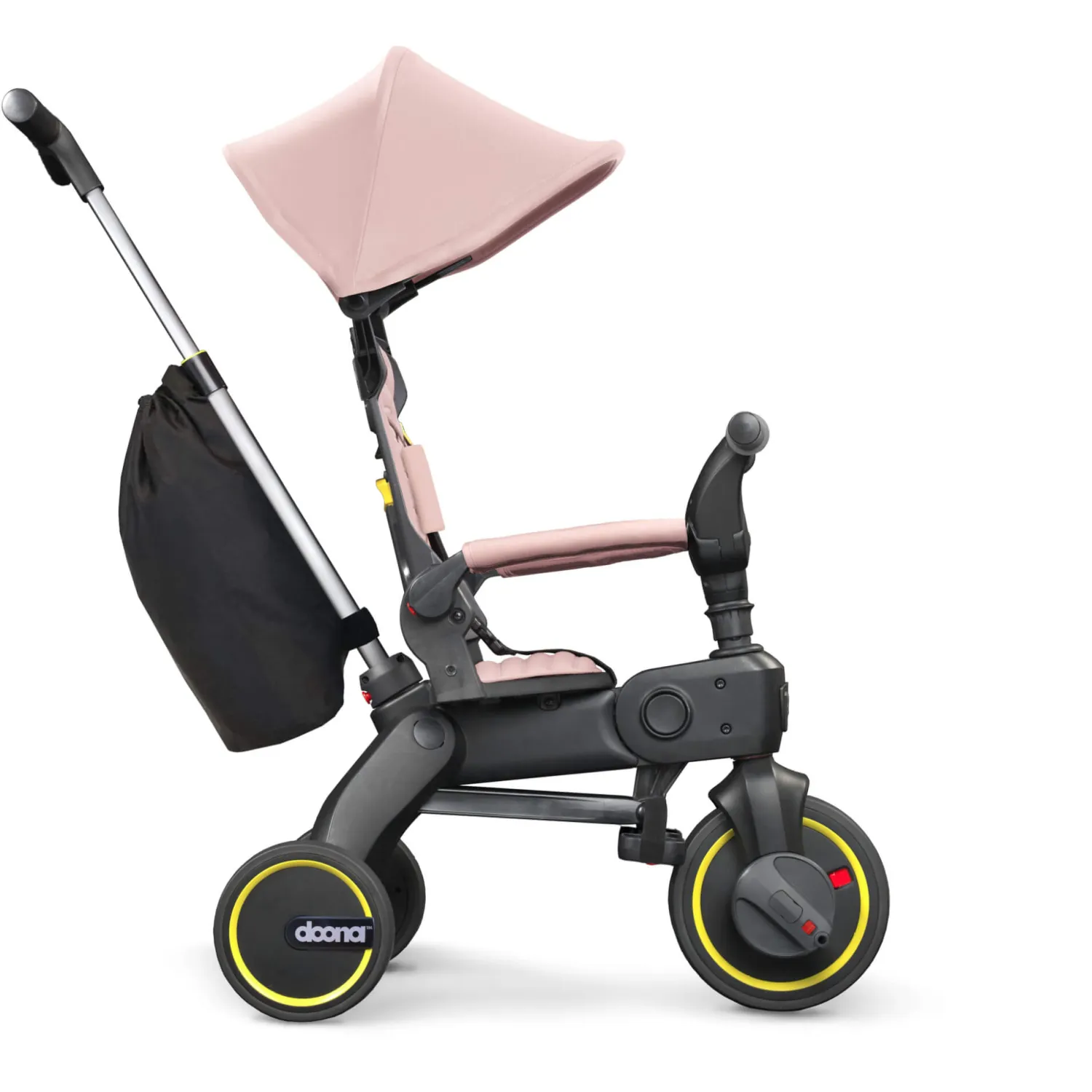 12M+|3 Lata + | Doona Składany rowerek trójkołowy Liki S3 - Blush Pink