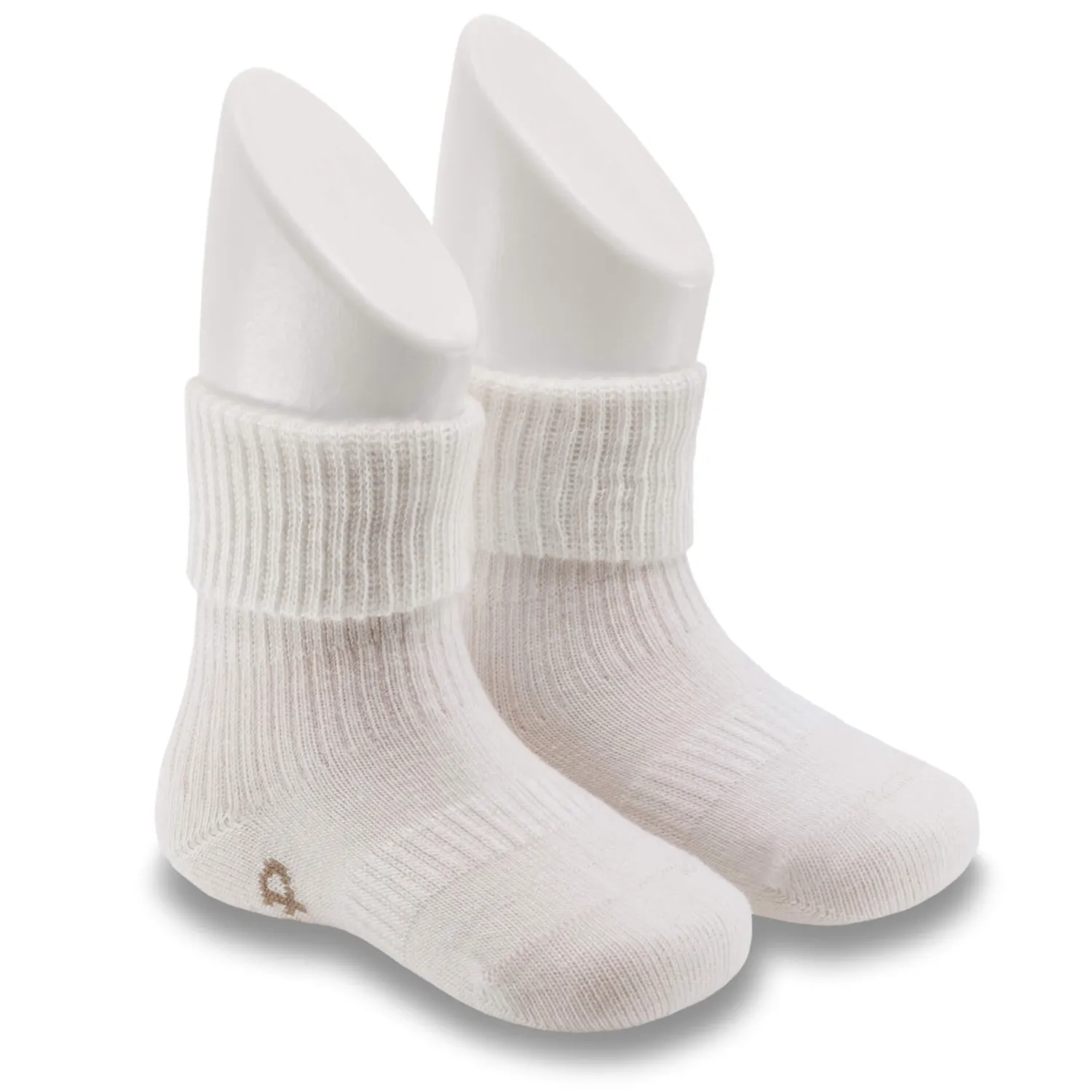 Małe Stópki | KipKep Skarpetki niemowlęce Stay-on-Socks, Off White