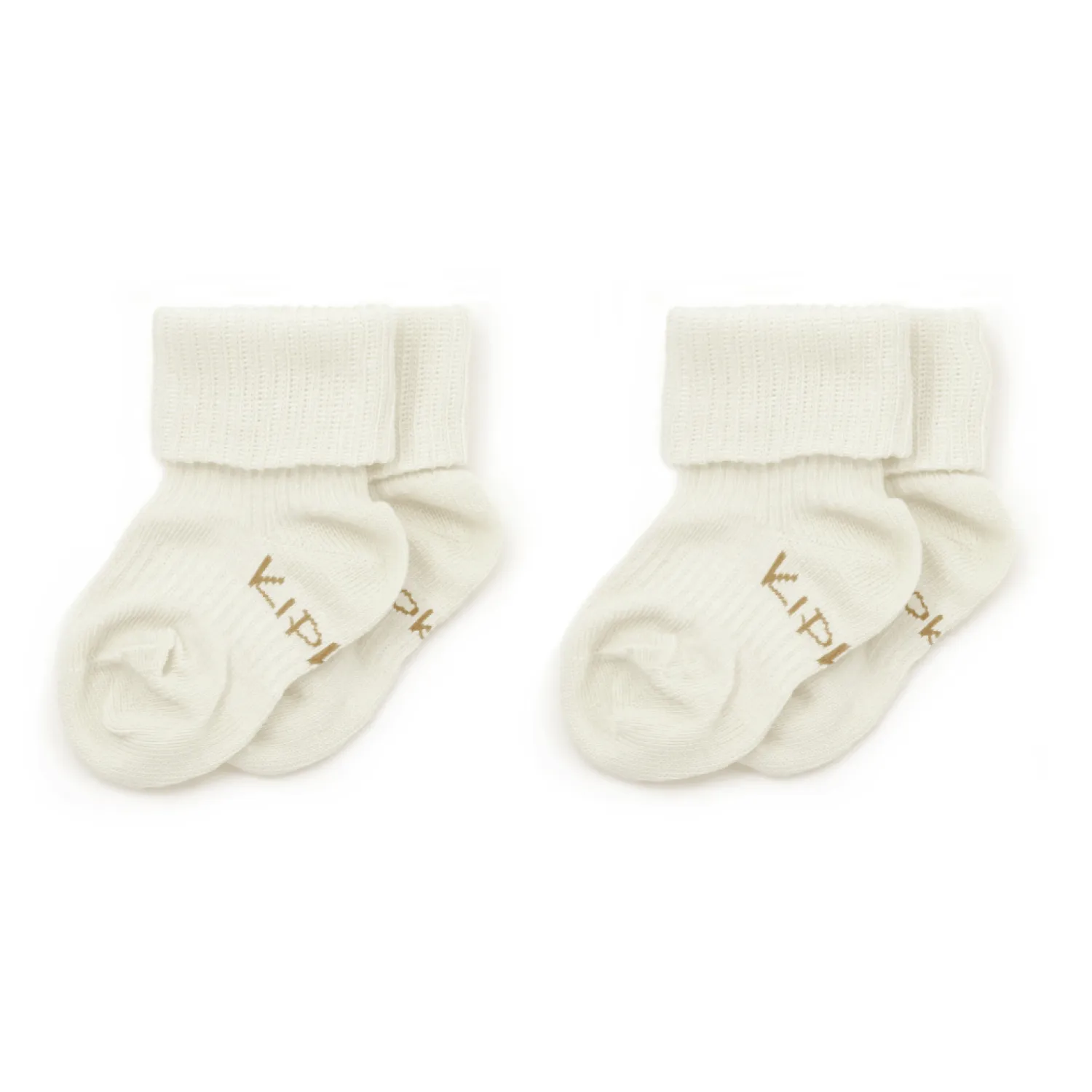 Małe Stópki | KipKep Skarpetki niemowlęce Stay-on-Socks, Off White