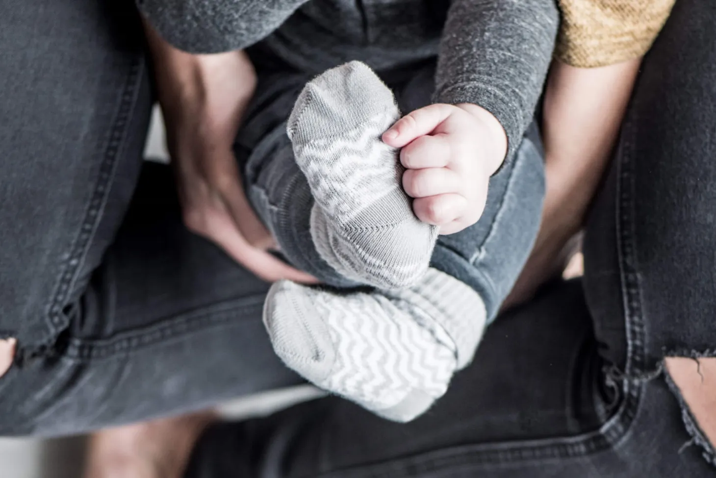 Skarpetki niemowlęce Stay-on-Socks, Grey