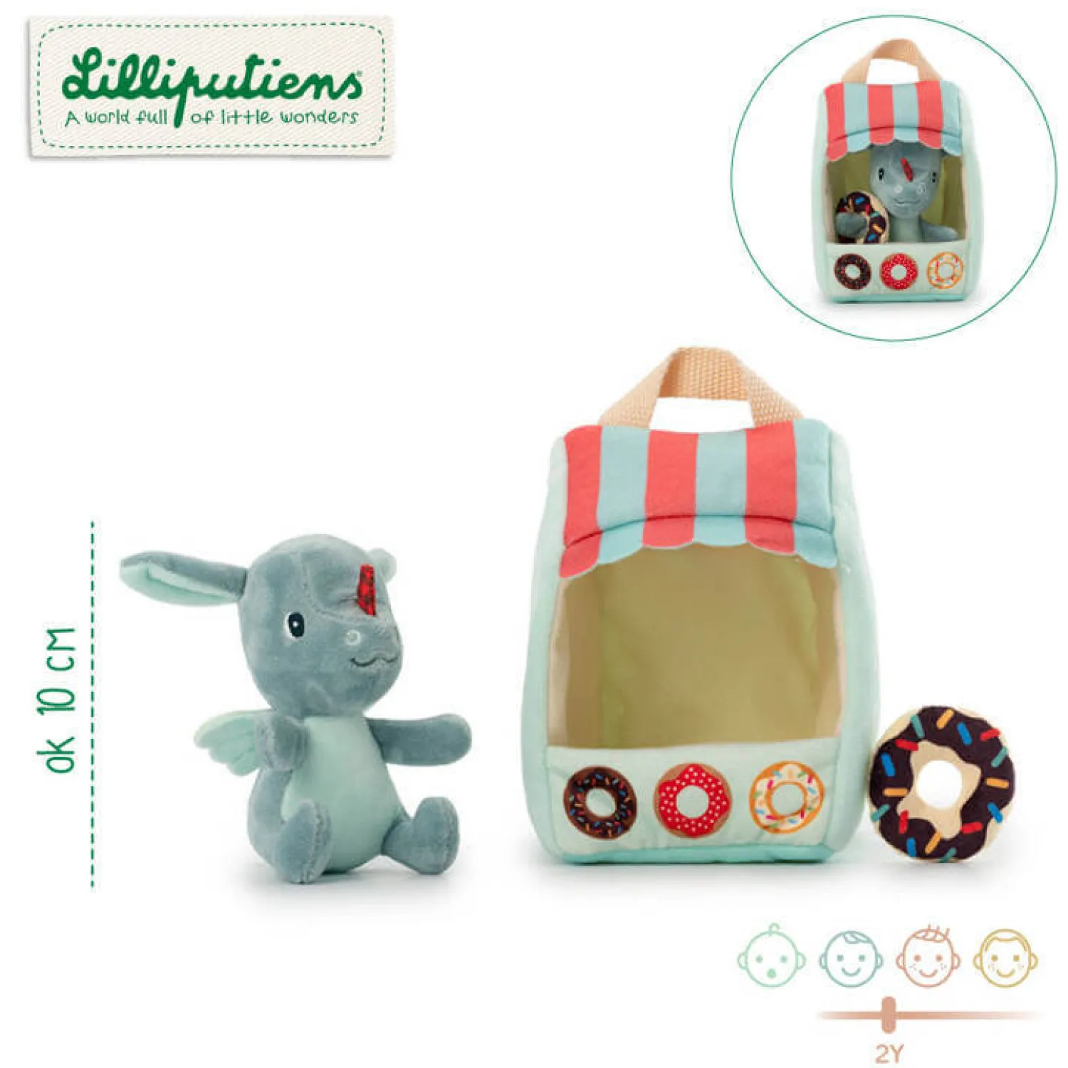 2 Lata +|18M+ | Lilliputiens Sklepik z donutami Smoka Joe