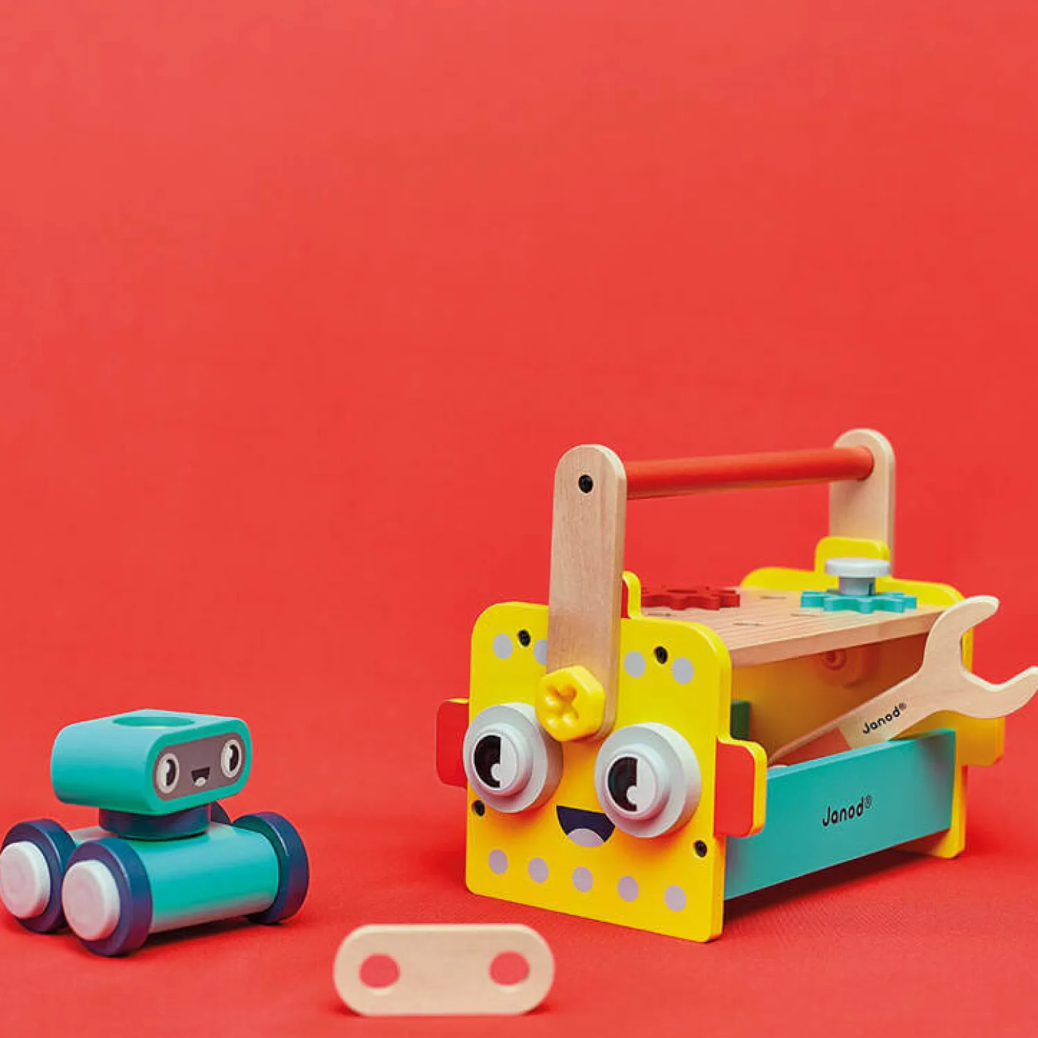 3 Lata +|2 Lata + | Janod Skrzynka z narzędziami Robot Brico ‘Kids