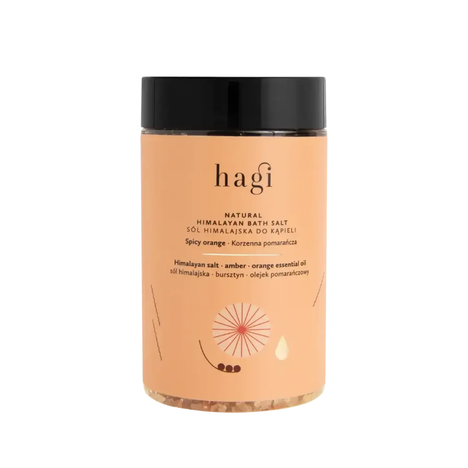 Naturalne Kosmetyki Dla Mam | Hagi Cosmetics Sól do kąpieli – Korzenna Pomarańcza, 480g