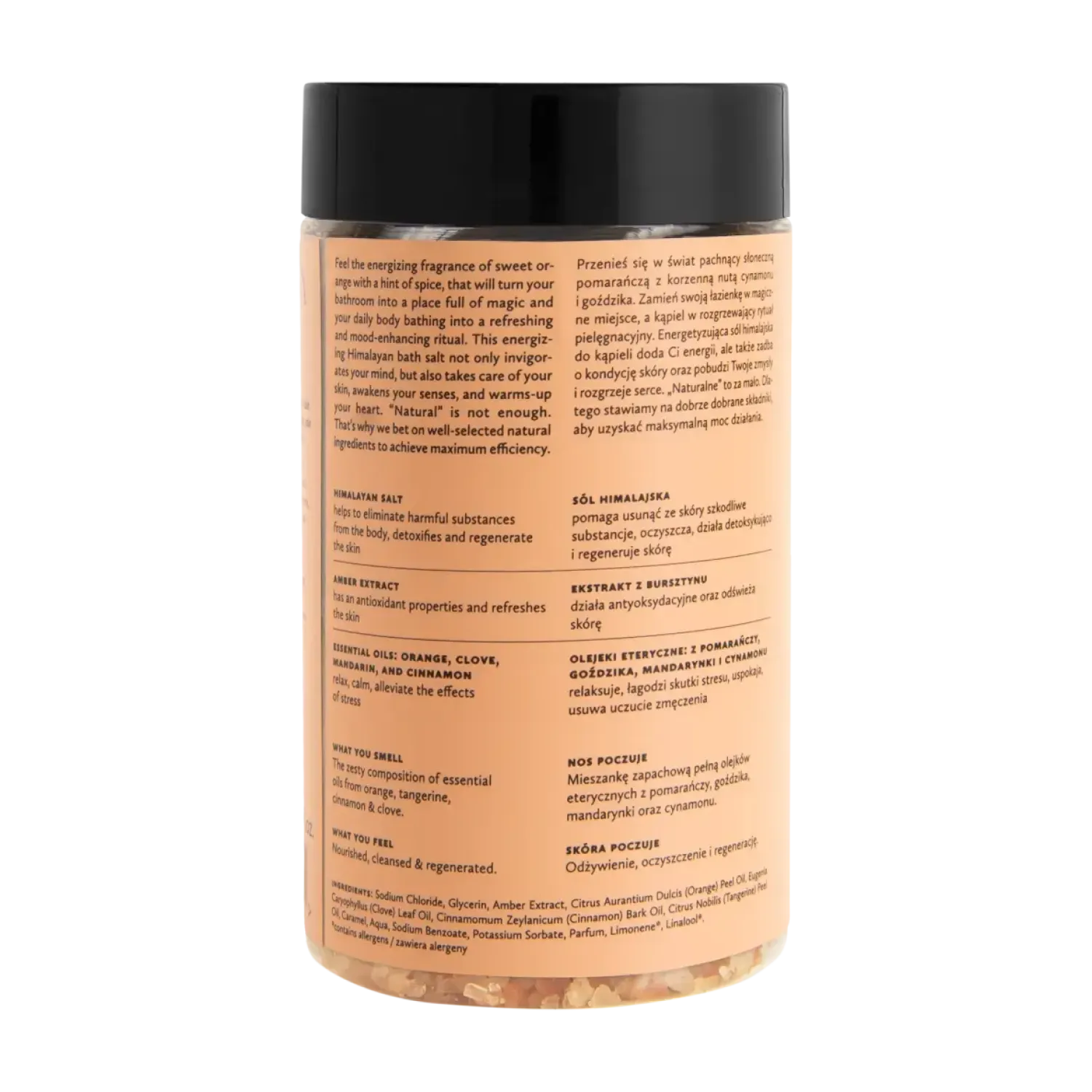 Naturalne Kosmetyki Dla Mam | Hagi Cosmetics Sól do kąpieli – Korzenna Pomarańcza, 480g