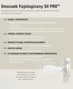 Smoczki|Smoczki | Suavinex Smoczek fizjologiczny SX Pro świecący Wild & Free - różowy, 2szt.