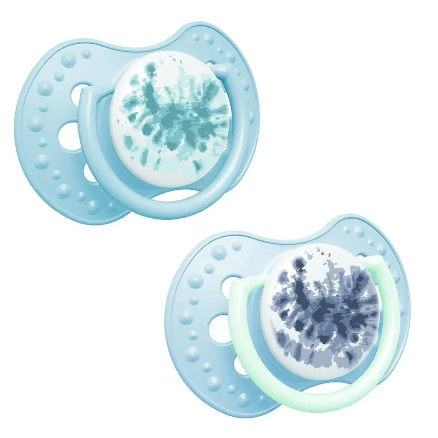 Smoczki Blossom Tie Dye Blue 2szt.