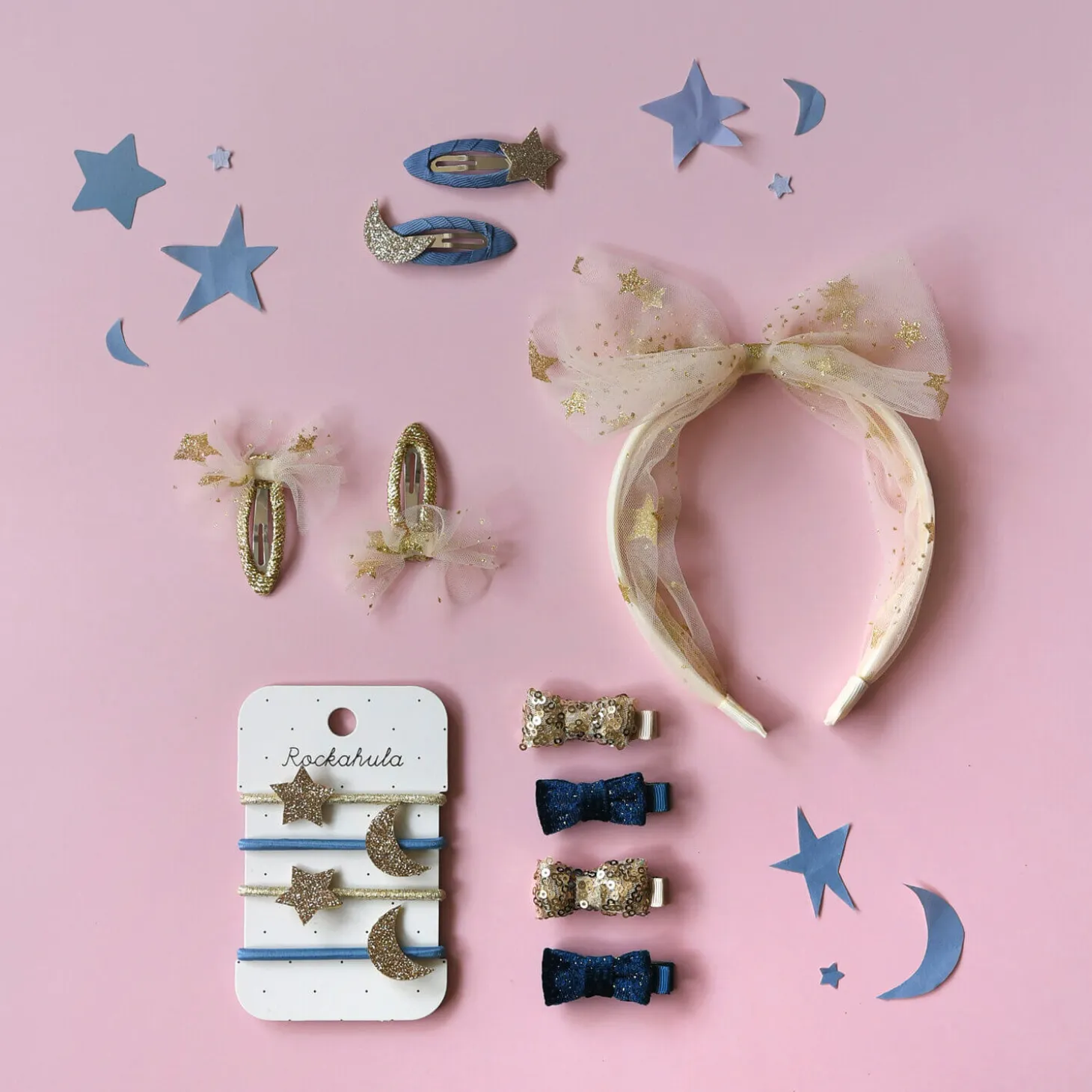 Spinki do włosów Sequin and Velvet Mini Bow