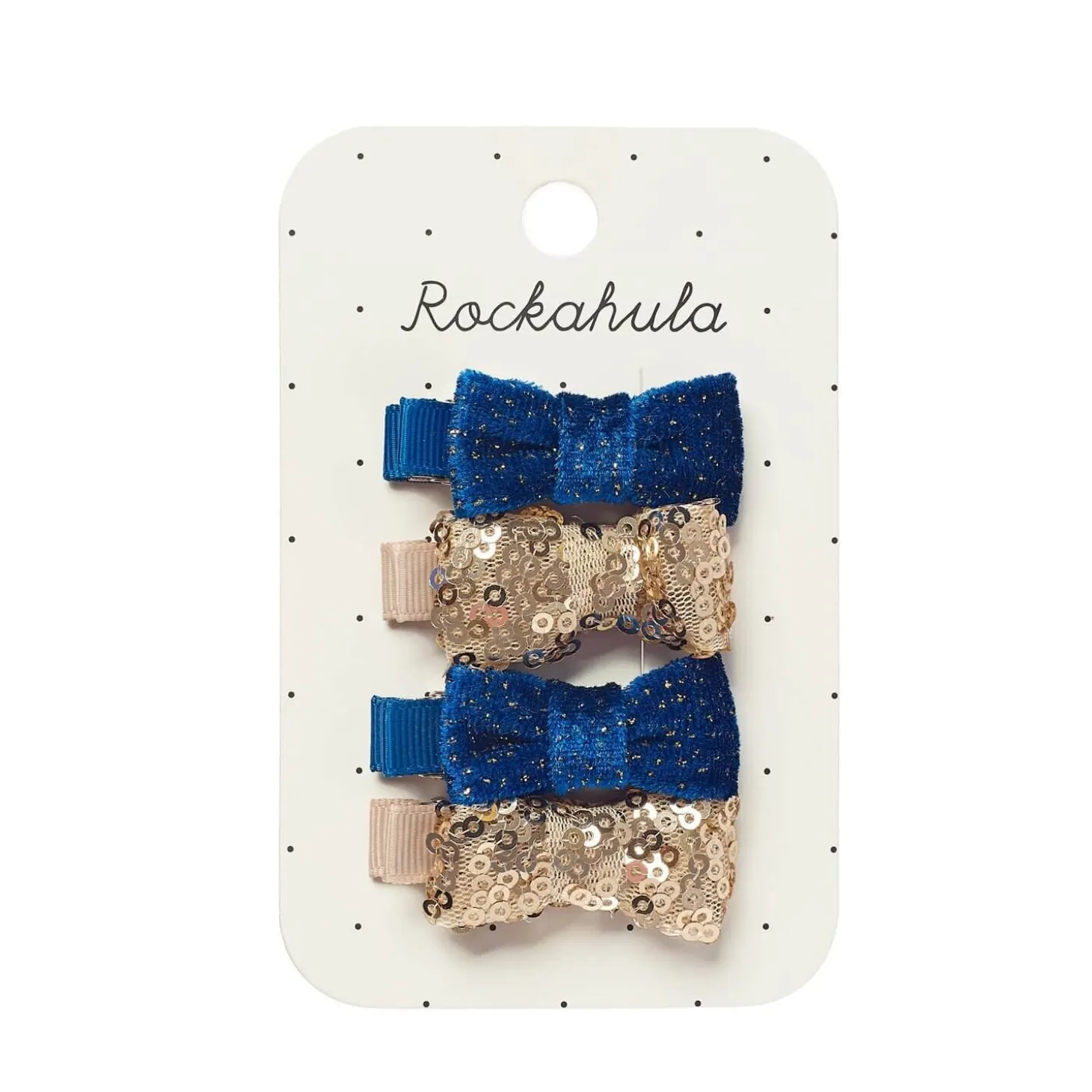 Spinki do włosów Sequin and Velvet Mini Bow