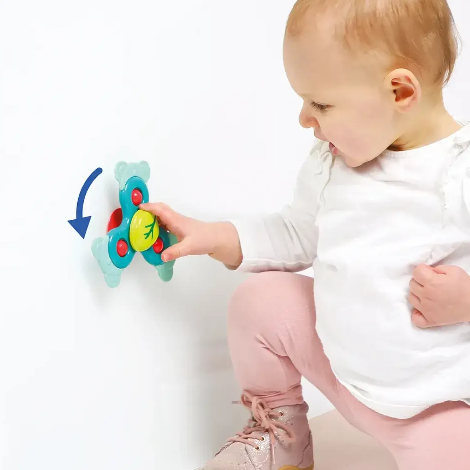 Idealne W Podróży|12M+ | LUDI Spinner sensoryczny KOALA z przyssawką i gryzakiem