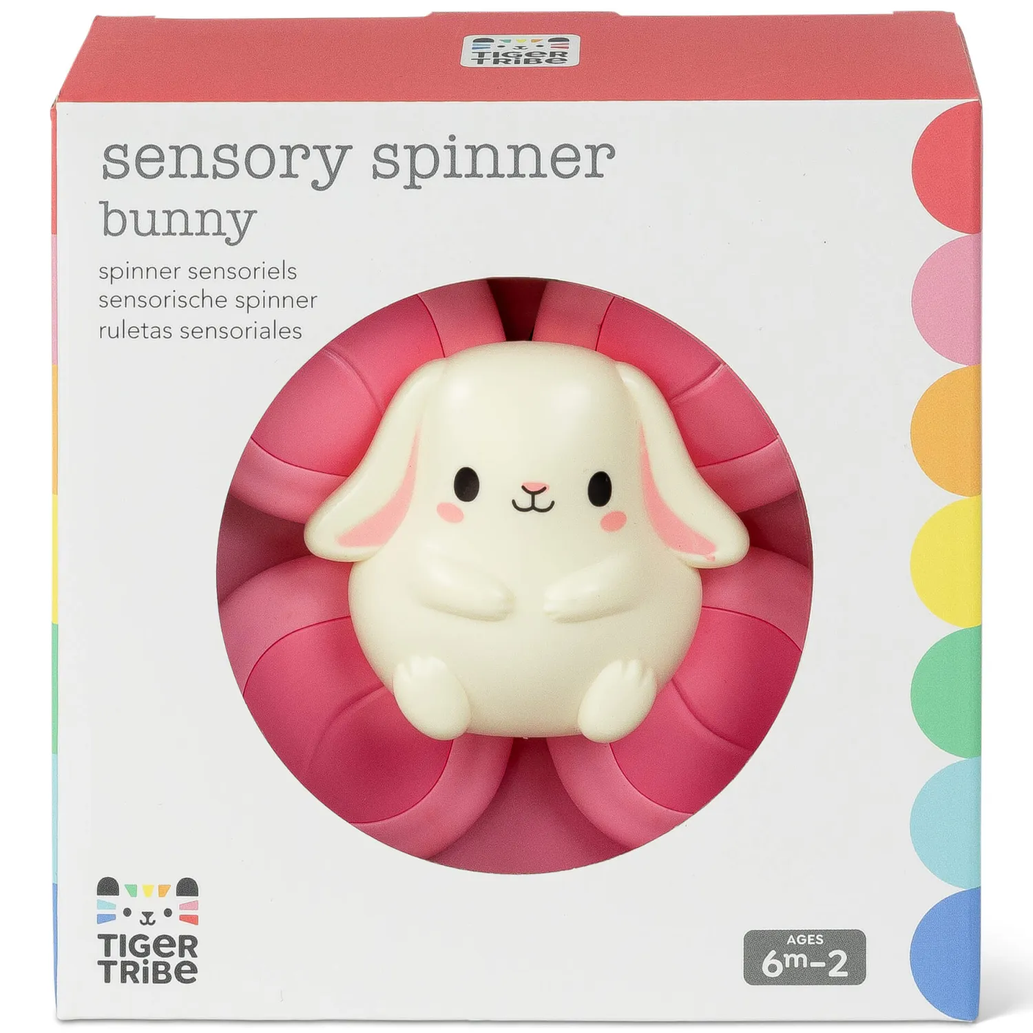 Idealne W Podróży|12M+ | Tiger Tribe Spinner sensoryczny - Króliczek