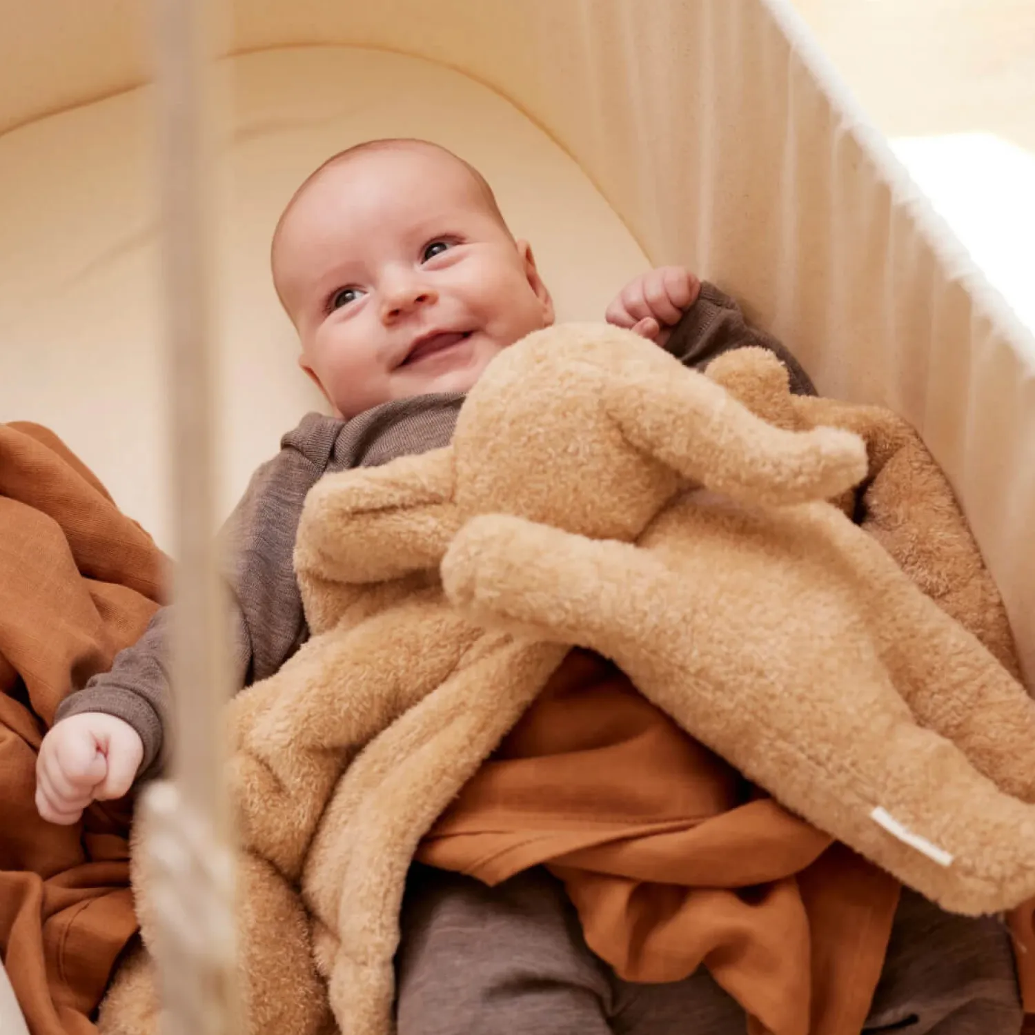 12M+|3 Lata + | Membantu Stabilizator dla dziecka pluszak obciążeniowy słoń 0,8kg - brązowy