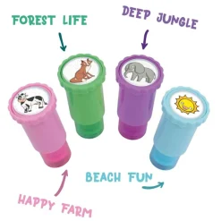 Idealne W Podróży|Naklejki | Apli Kids Stempel z naklejkami - Dżungla
