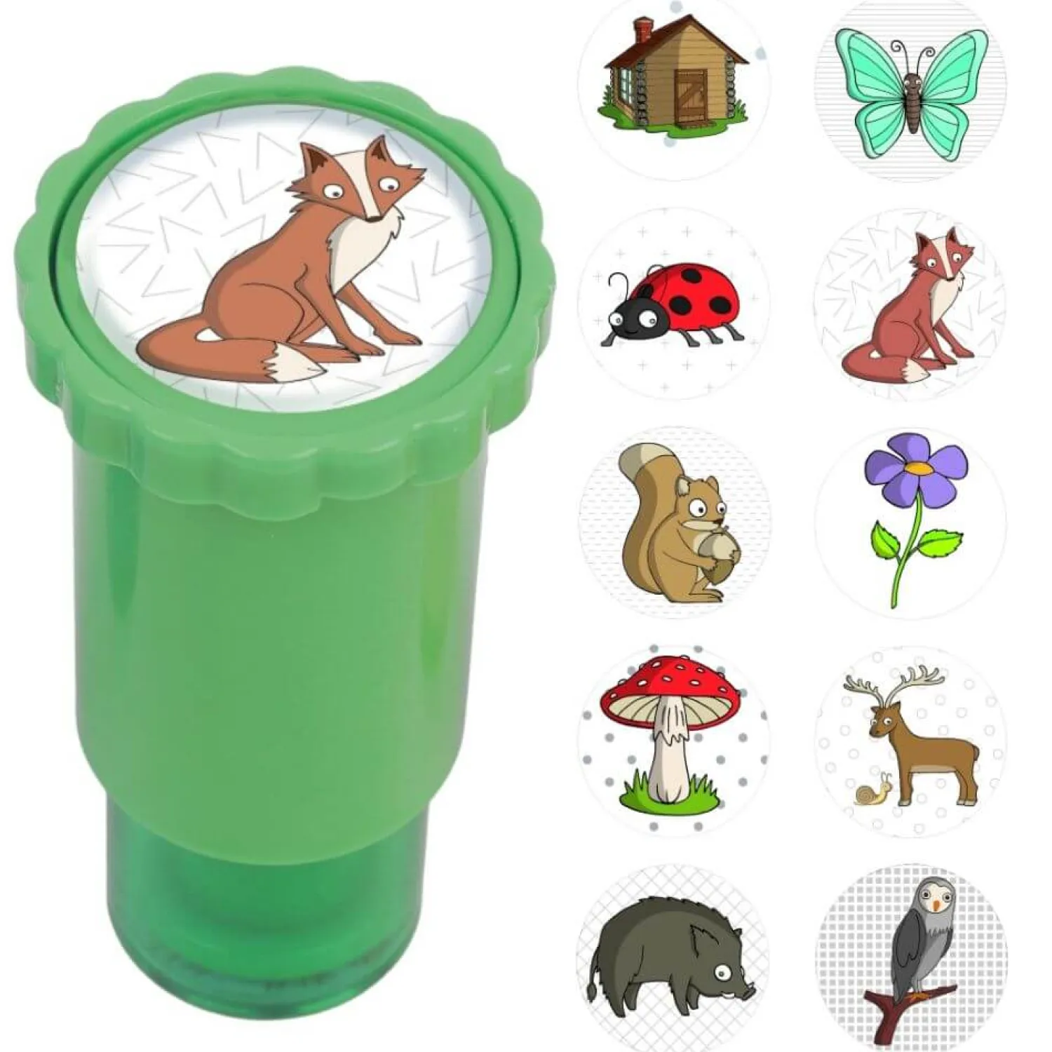 Idealne W Podróży|Naklejki | Apli Kids Stempel z naklejkami - Las