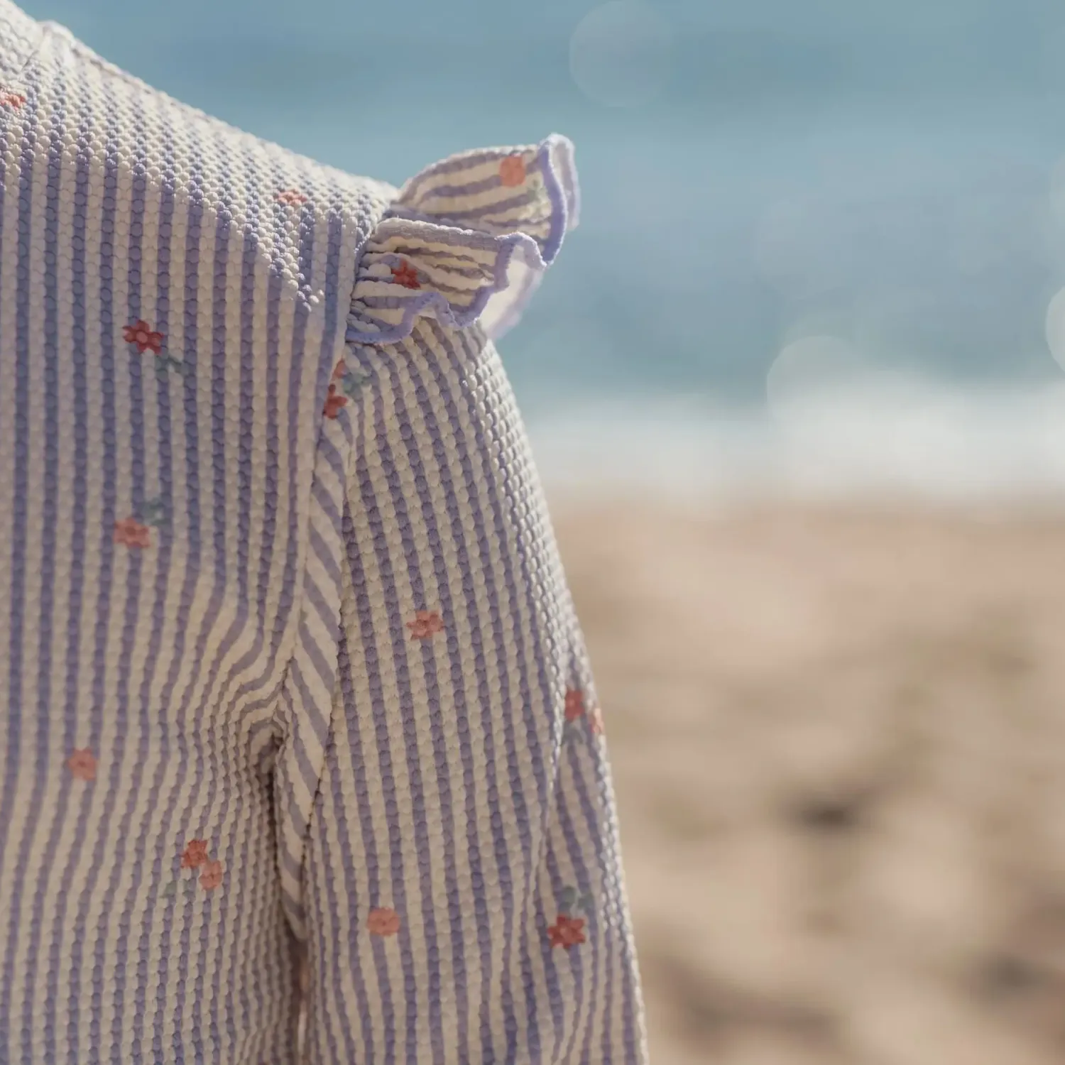 Stroje Kąpielowe|Stroje Kąpielowe | Little Dutch Swimsuit z długim rękawem Dreamy Stripes UPF40+