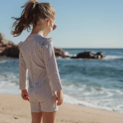 Stroje Kąpielowe|Stroje Kąpielowe | Little Dutch Swimsuit z długim rękawem Dreamy Stripes UPF40+
