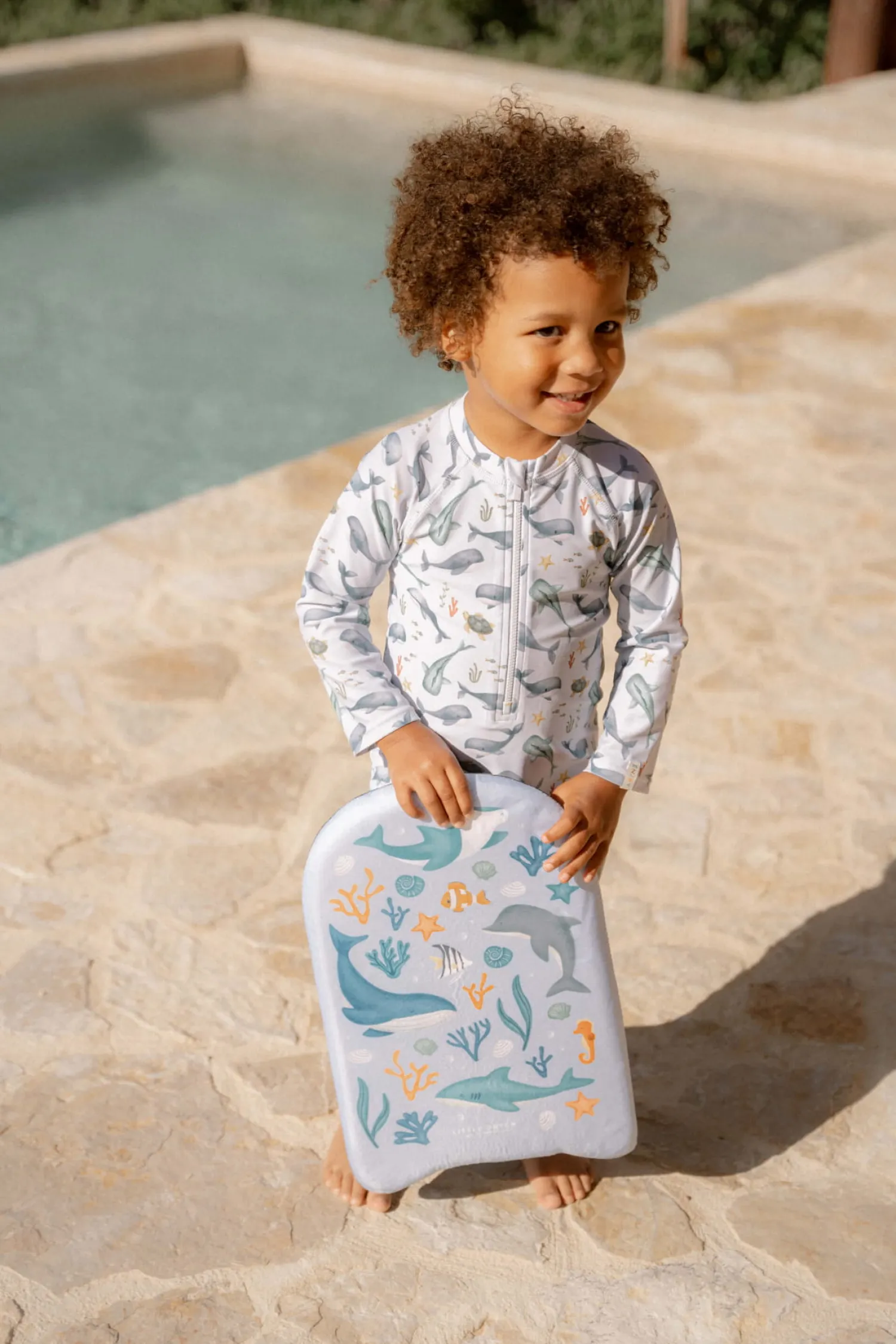 Stroje Kąpielowe|Stroje Kąpielowe | Little Dutch Swimsuit z długim rękawem Ocean Sea Life
