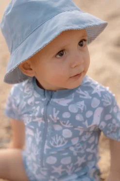 Swimsuit z krótkim rękawem Sea Life Ocean Blue