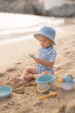 Swimsuit z krótkim rękawem Sea Life Ocean Blue
